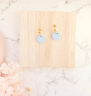 Light Blue gold studs