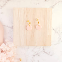 Peach gold studs