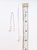 Fresh water 3 pearl silver threader