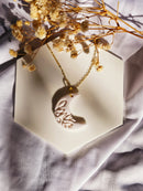Moonlit necklace silver