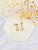 Celestial flower gold studs
