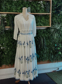 Peru Skirt: Blooming Blue