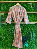 Willow Robe: Cheetah Pink