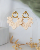 Ivory Sunburst Earrings