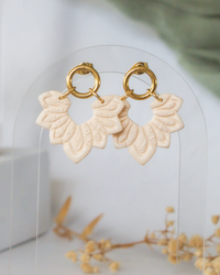 Ivory Sunburst Earrings