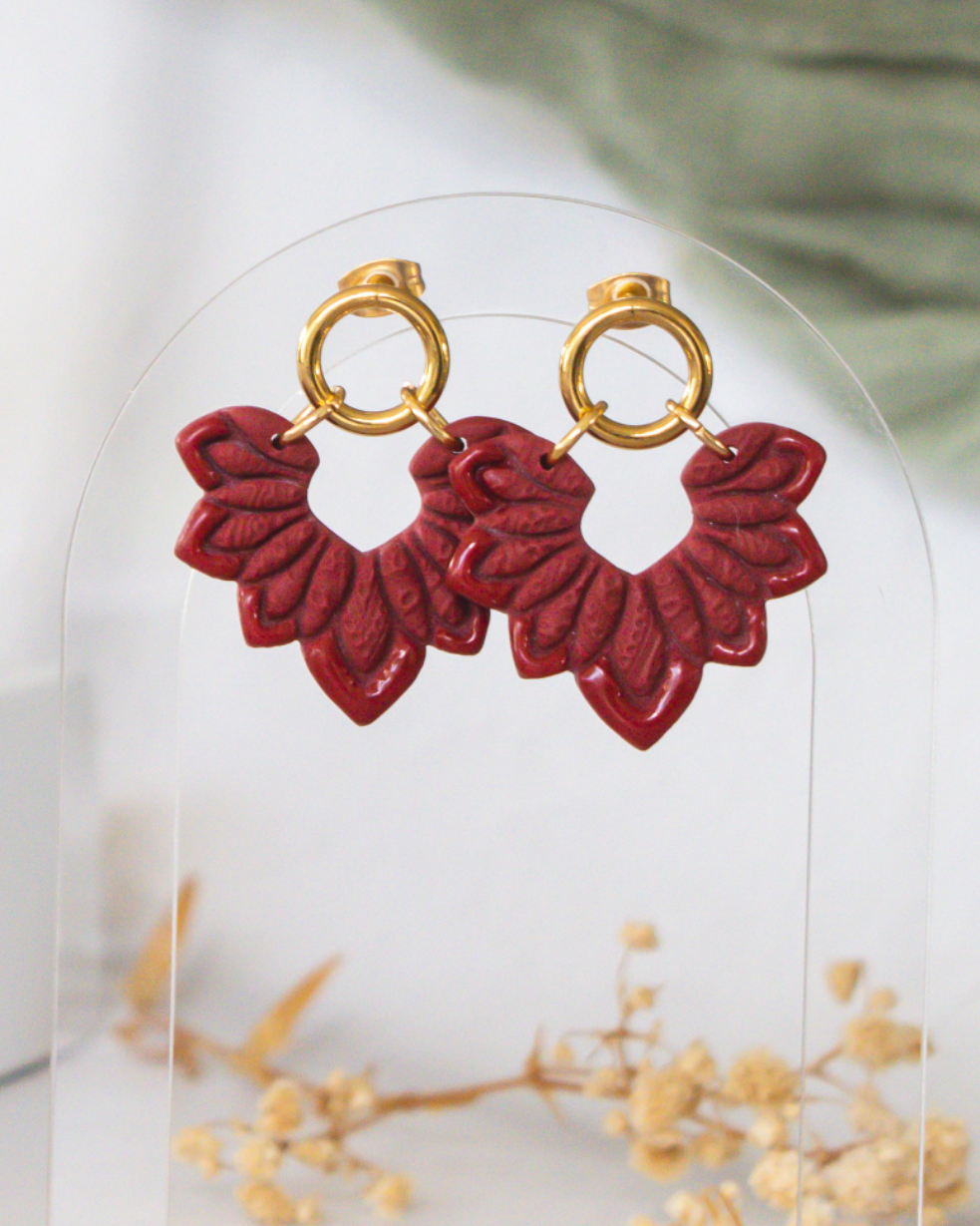 Cherry Sunburst Earrings