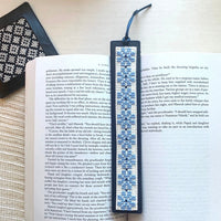 Tatreez Bookmark - Akka Blue - Bayyāra