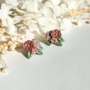 Mini Bouquet Earrings - Lavender