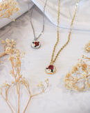 Cherry & Ivory Bouquet Necklace