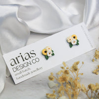 Mini Bouquet Earrings - Sunflower