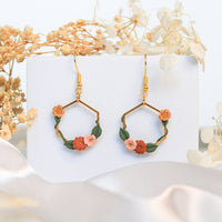 Ivy Hexagon Earrings