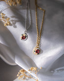 Cherry & Ivory Bouquet Necklace