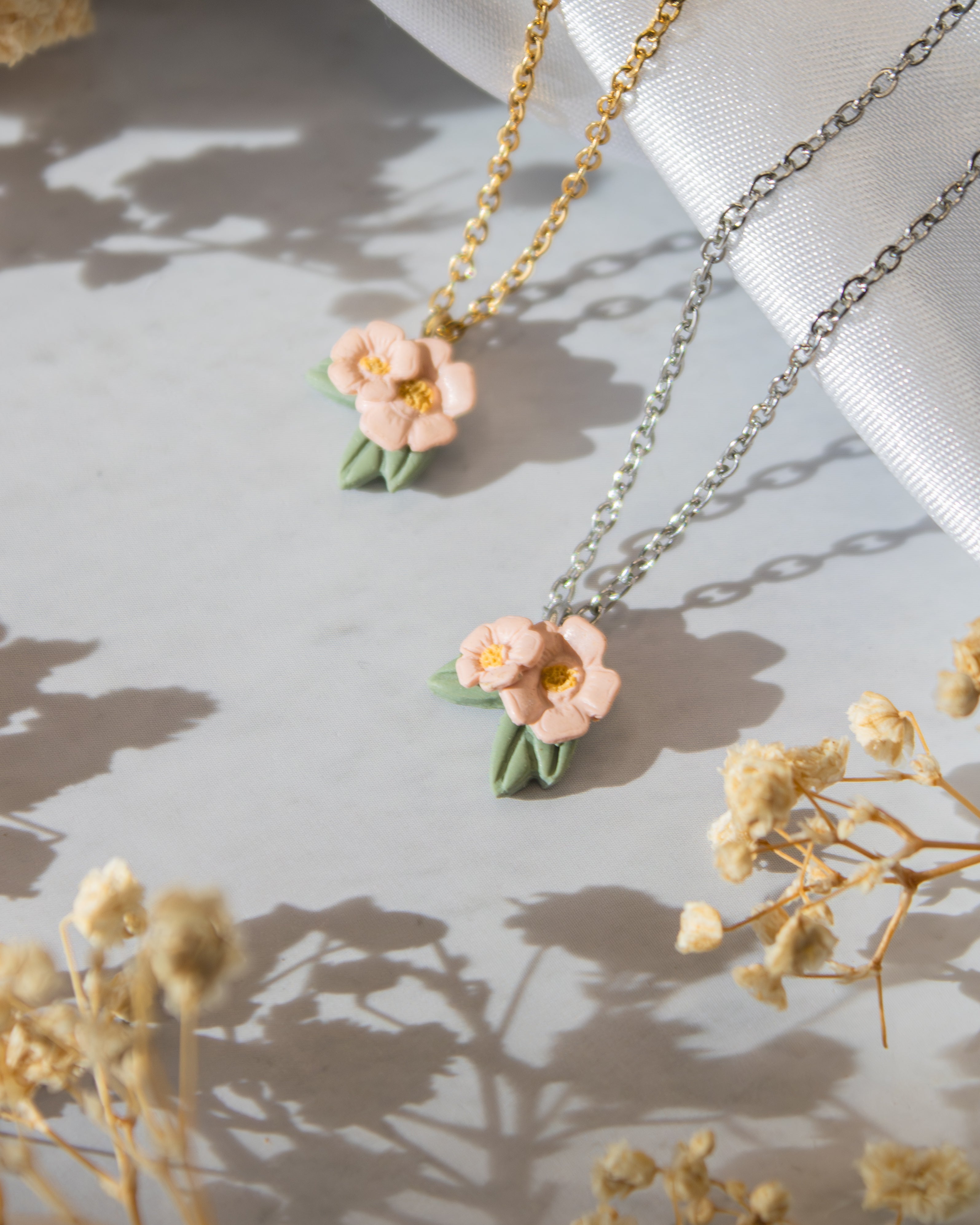 Blush Flower Necklace