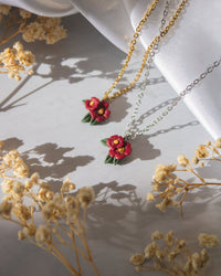 Cherry Flower Necklace