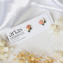 Mini Bouquet Earrings - Blush