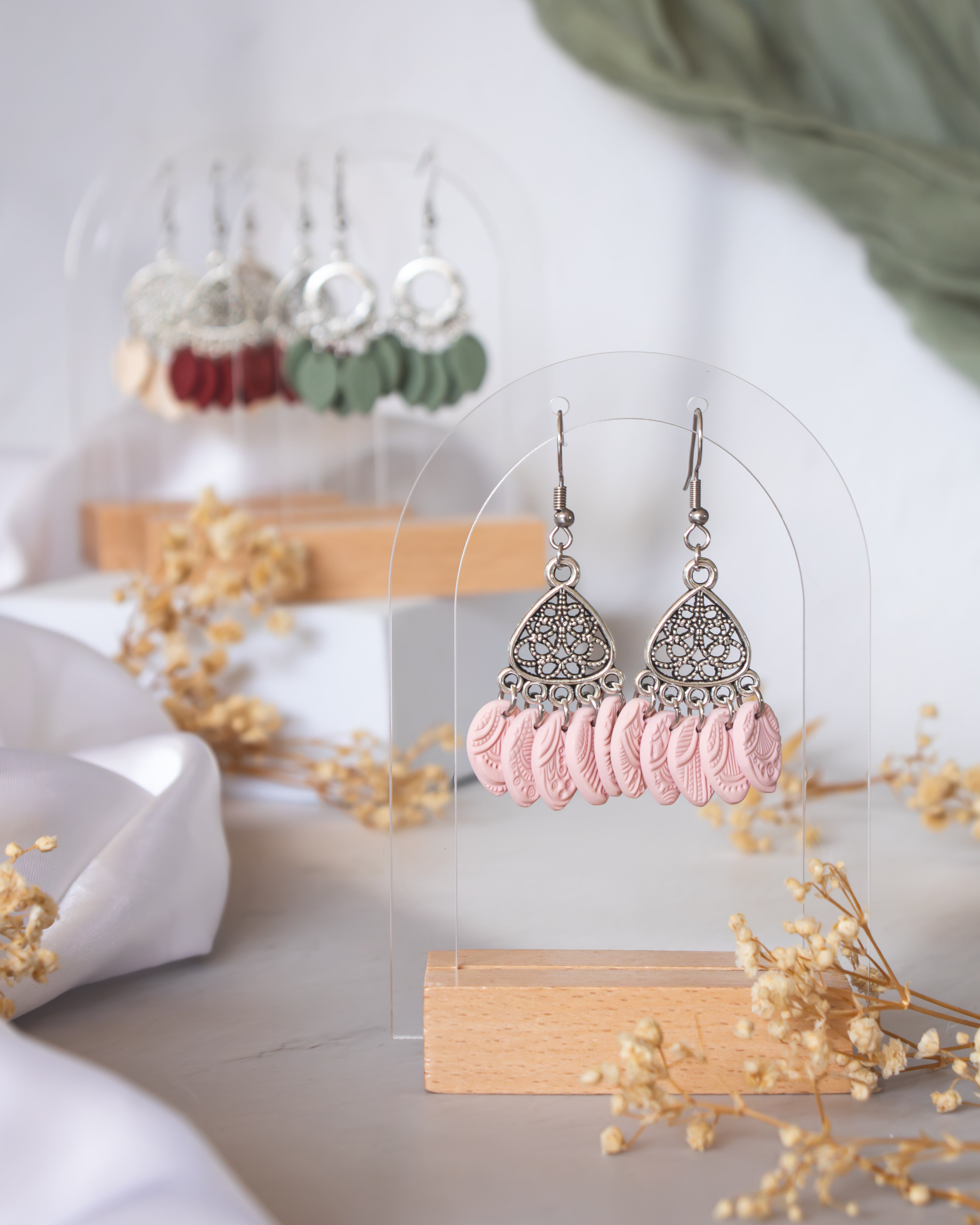 Blush Chandelier Earrings