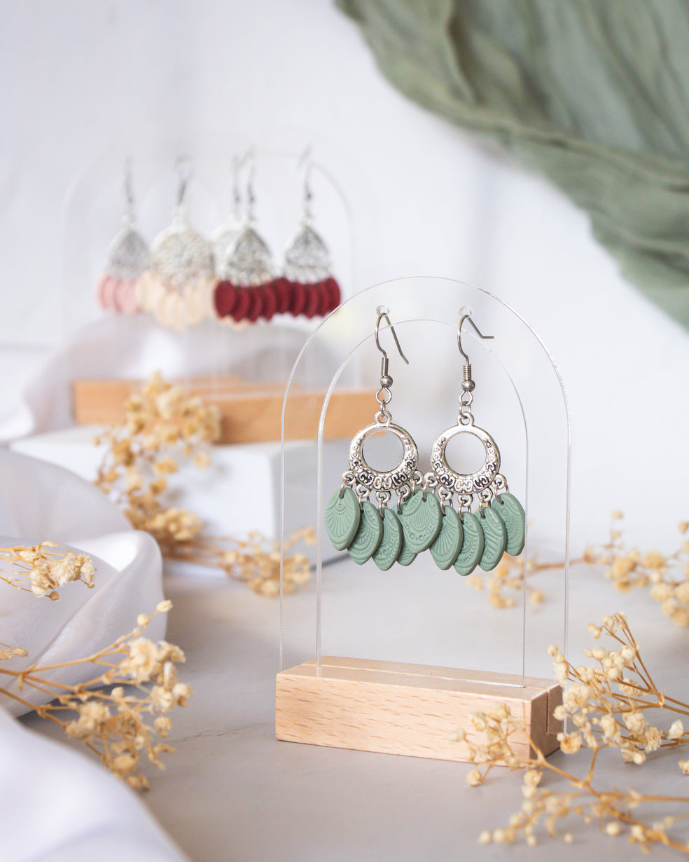 Sage Chandelier Earrings