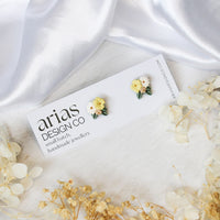 Mini Bouquet Earrings - Butter